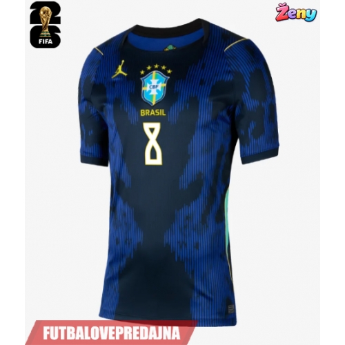 Lacne Ženy Futbalové dres Brazília Bruno Guimaraes #8 MS 2026 Krátky Rukáv - Preč